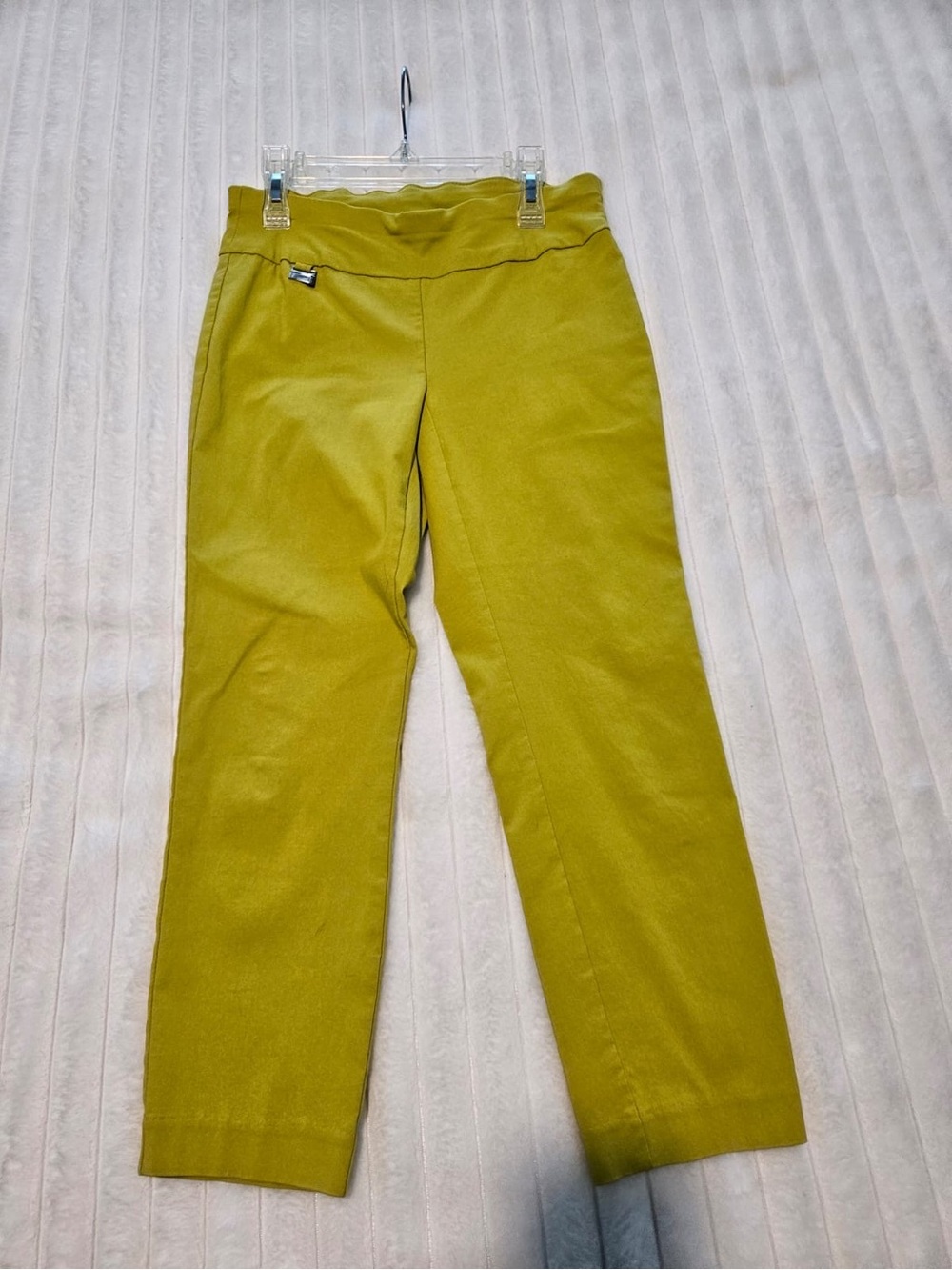 Alfani Olive Green Cropped Slim Ankle Pants